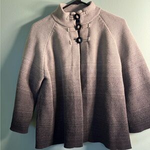 Jones New York Women's Gradient Cowl Neck Sweater - gray